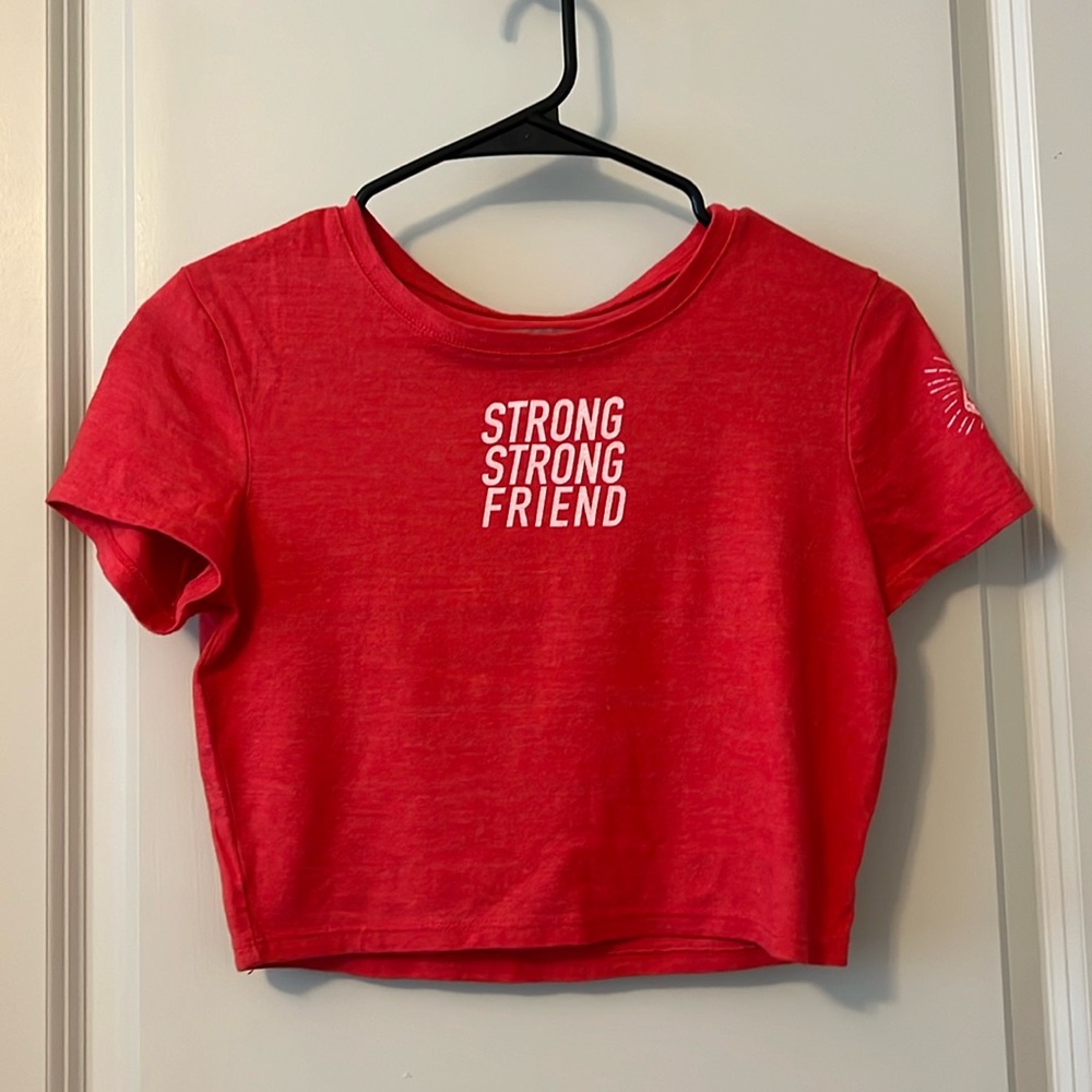 Strong Strong Friends - Small Red Crop Top